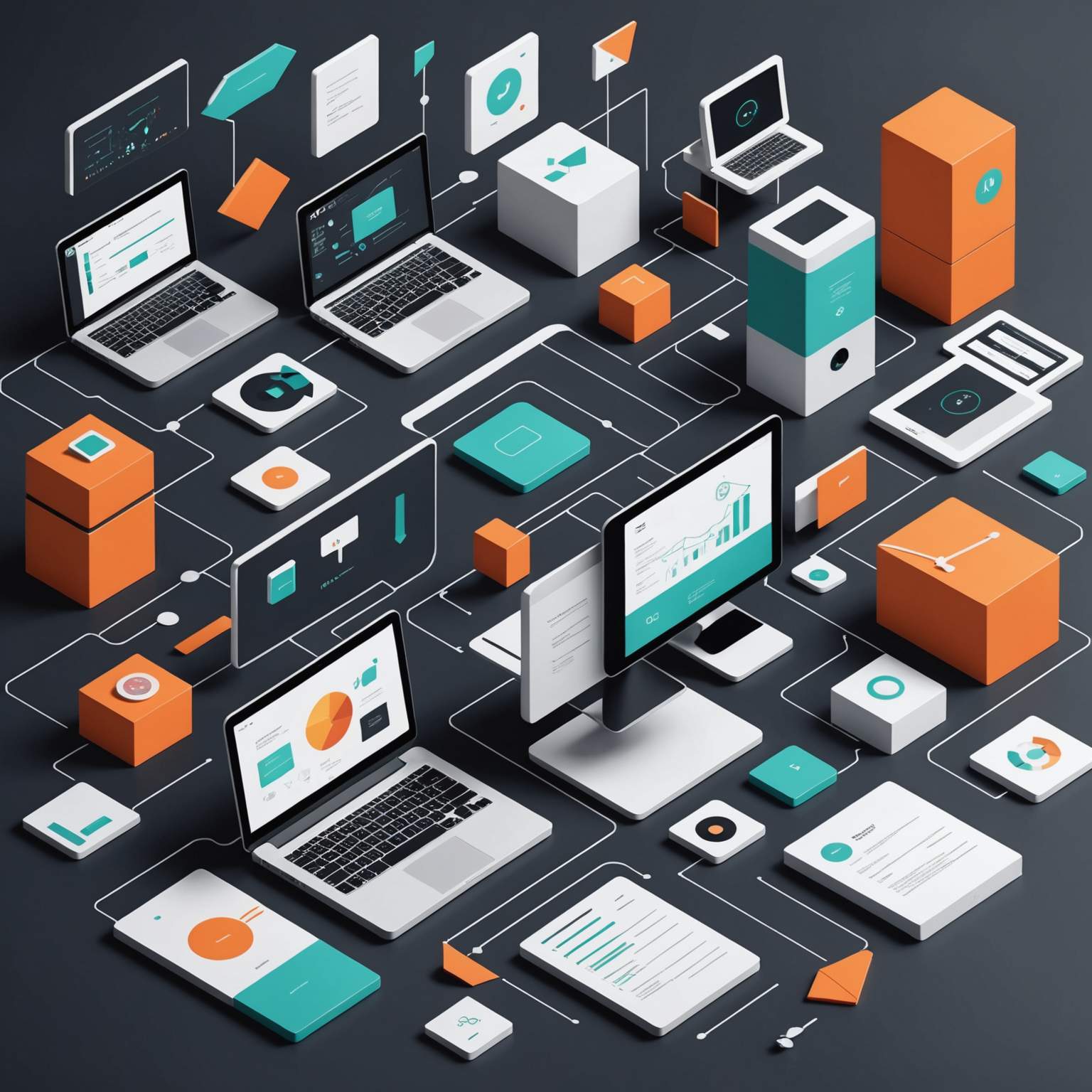 Illustration of a backlink strategy for B2B companies.