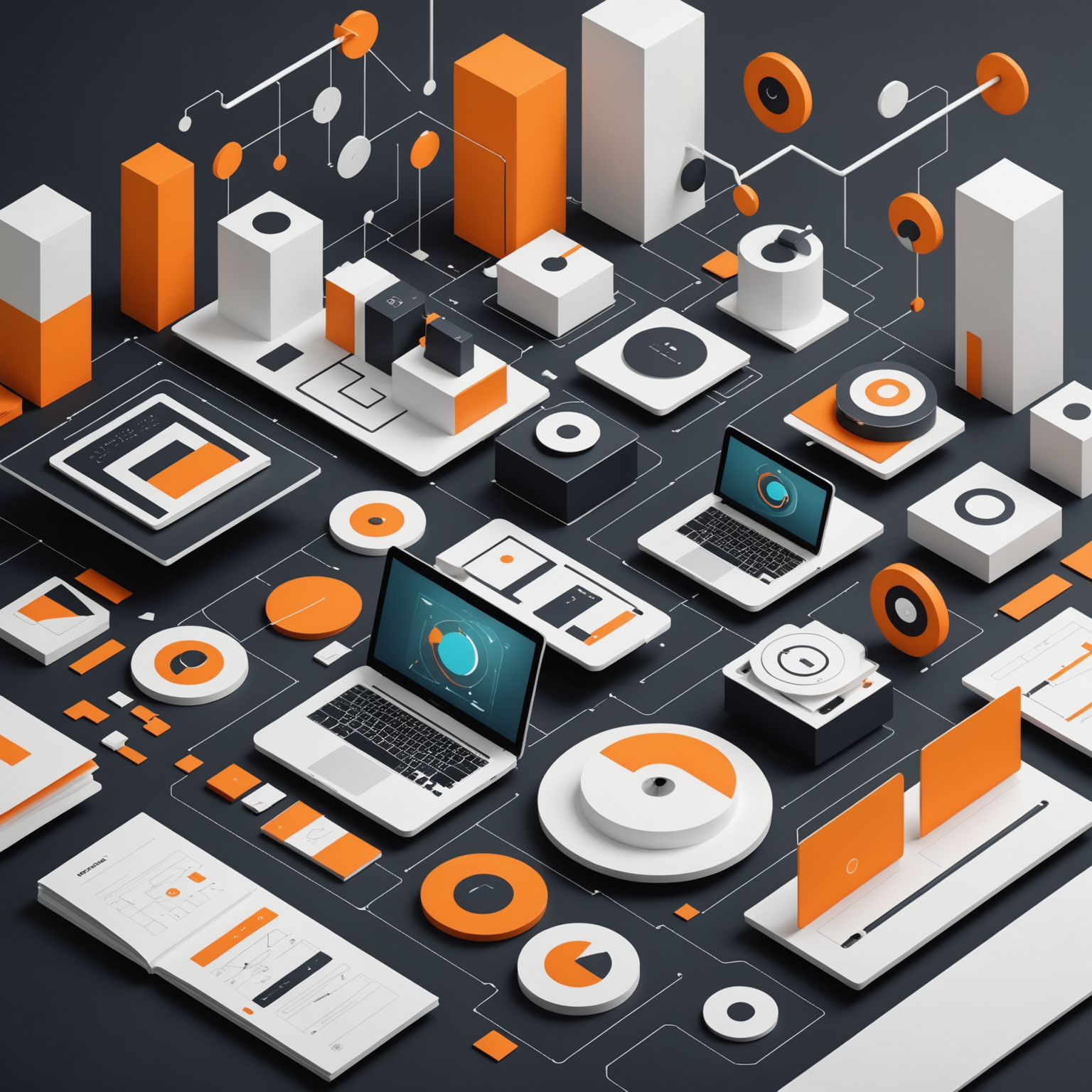 A flowchart showing the process of scaling a B2B business with SEO.