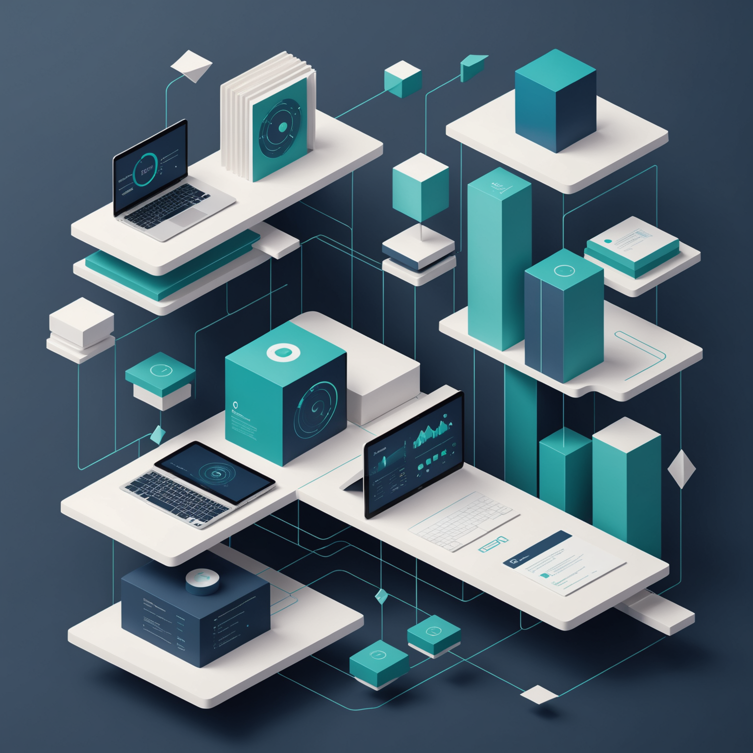 Illustration showing the positive impact of improved SEO on business growth metrics