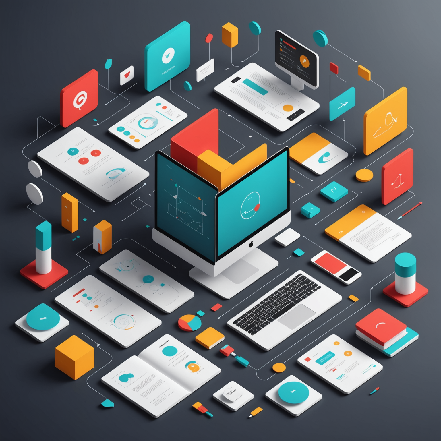 AI in SEO and content marketing graphic