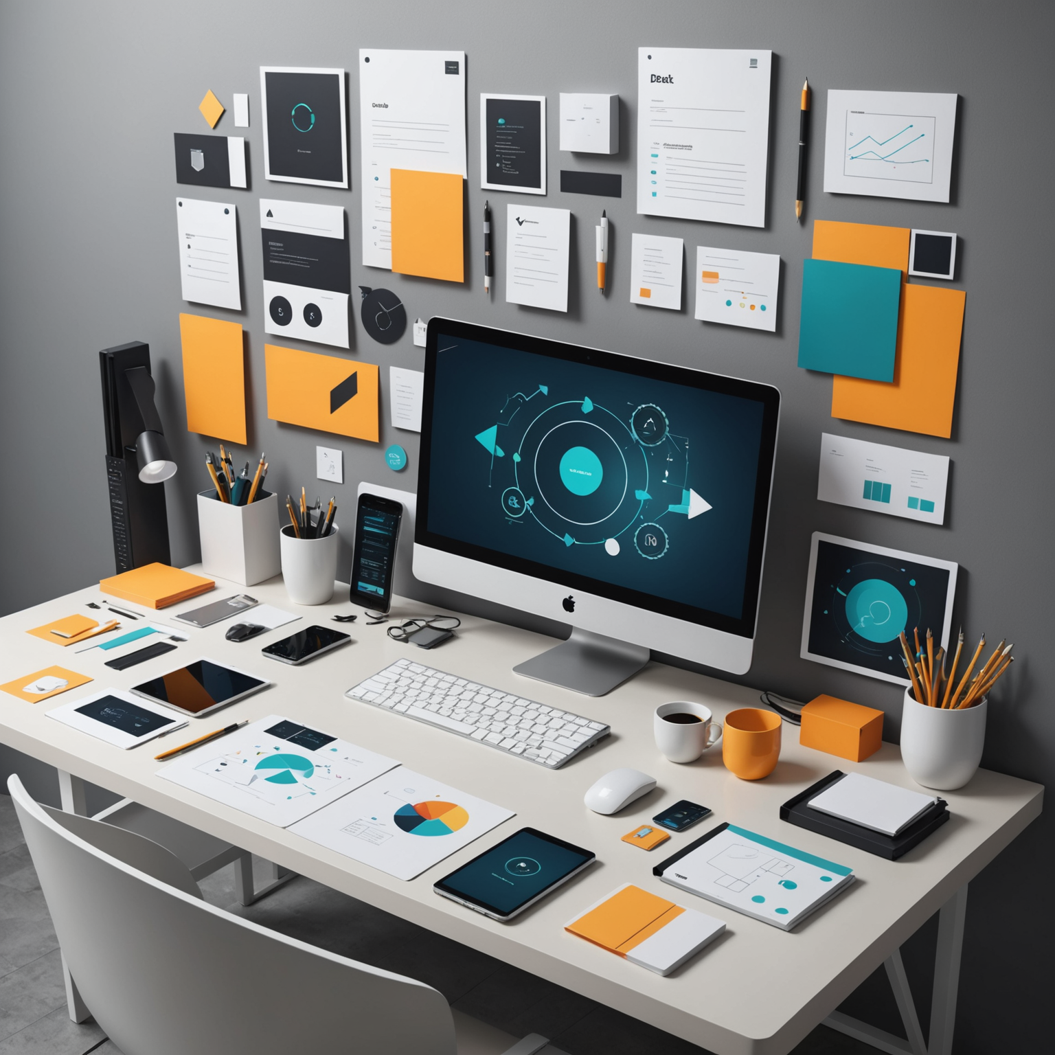 A visual of a digital marketing funnel with stages and metrics