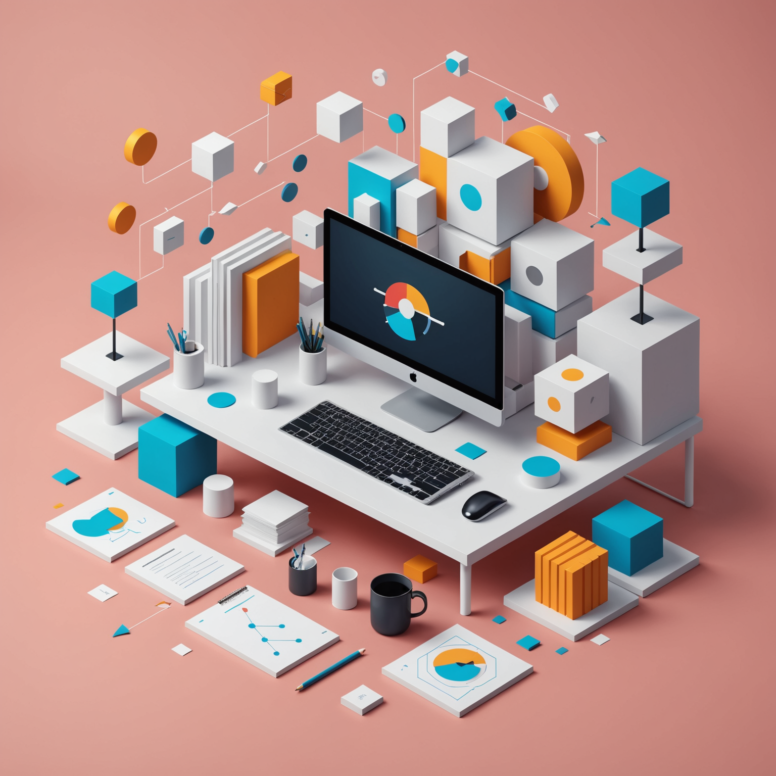 Diagram of the lead generation process